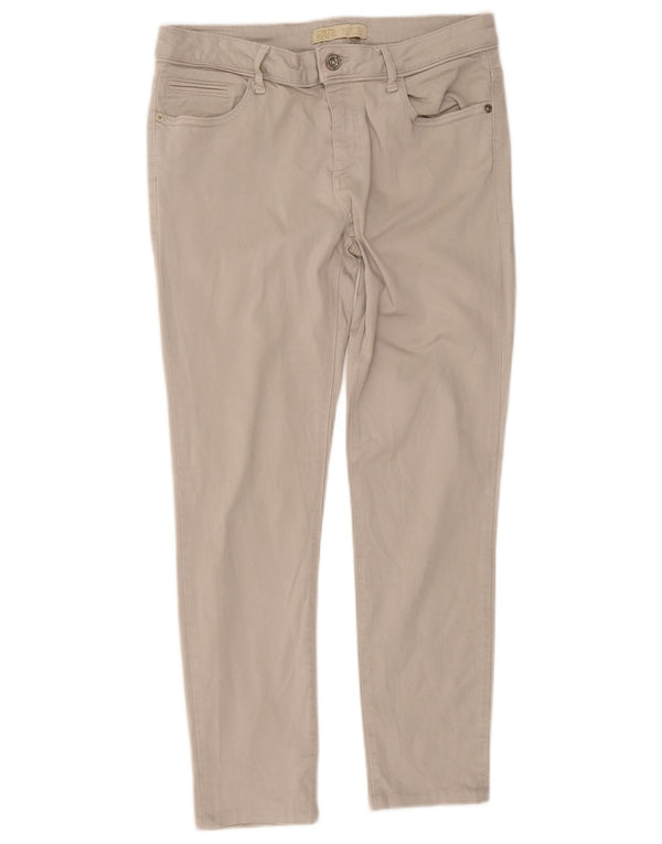 Pantaloni tăiați pentru femei Zara EU 44 XL W34 L26 Bej