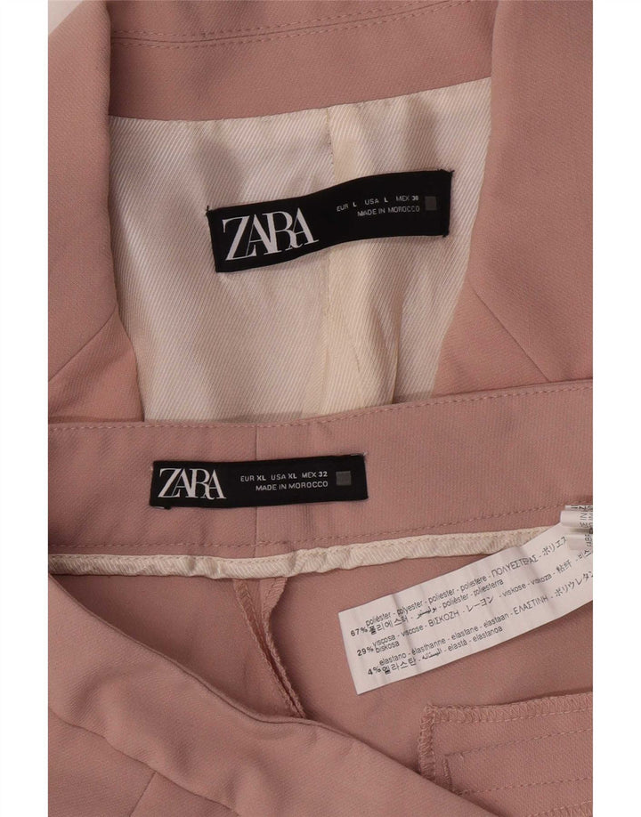 Costum pentru femei Zara, 2 nasturi, 2 piese UK 16 mare L32 L31 roz poliester