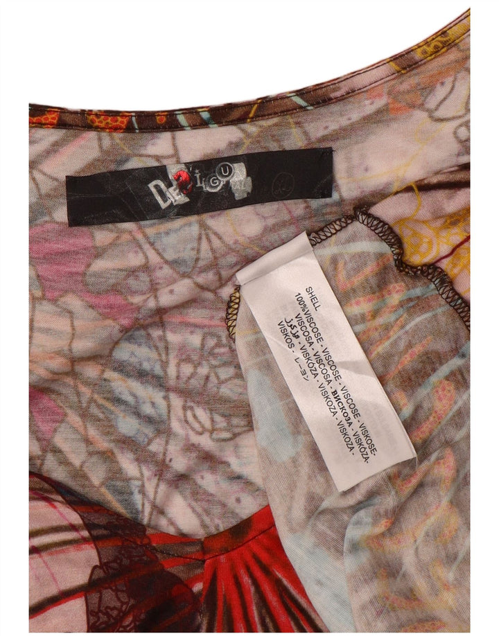 Bluză Desigual Femei Top UK 18 XL Multicolor Patchwork Viscose