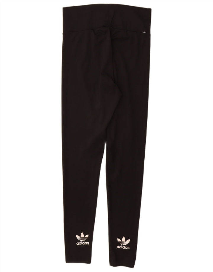 Leggings grafic ADIDAS pentru femei UK 12 Poliester mediu negru