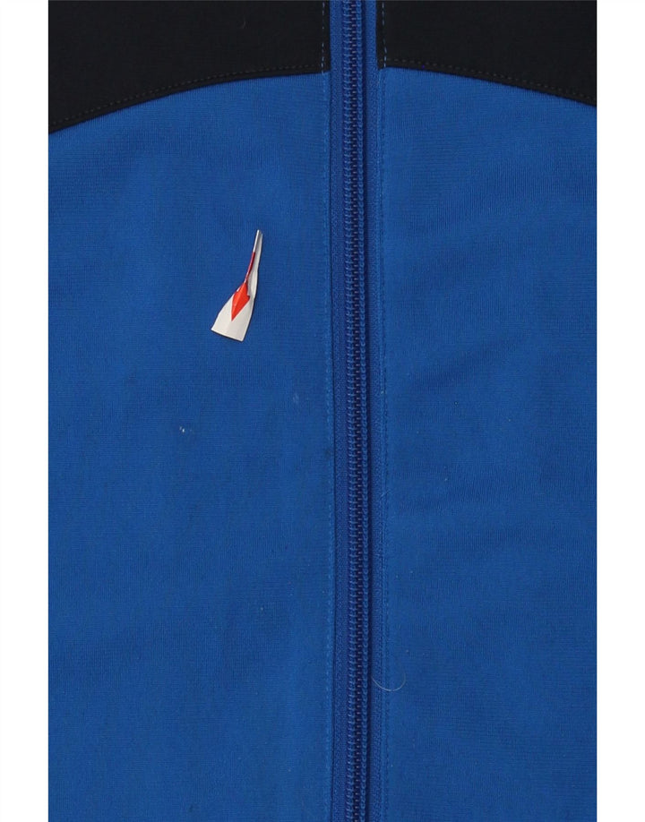 Jachetă de top pentru trening cu grafică Adidas pentru băieți 13-14 ani, albastru Colorblock