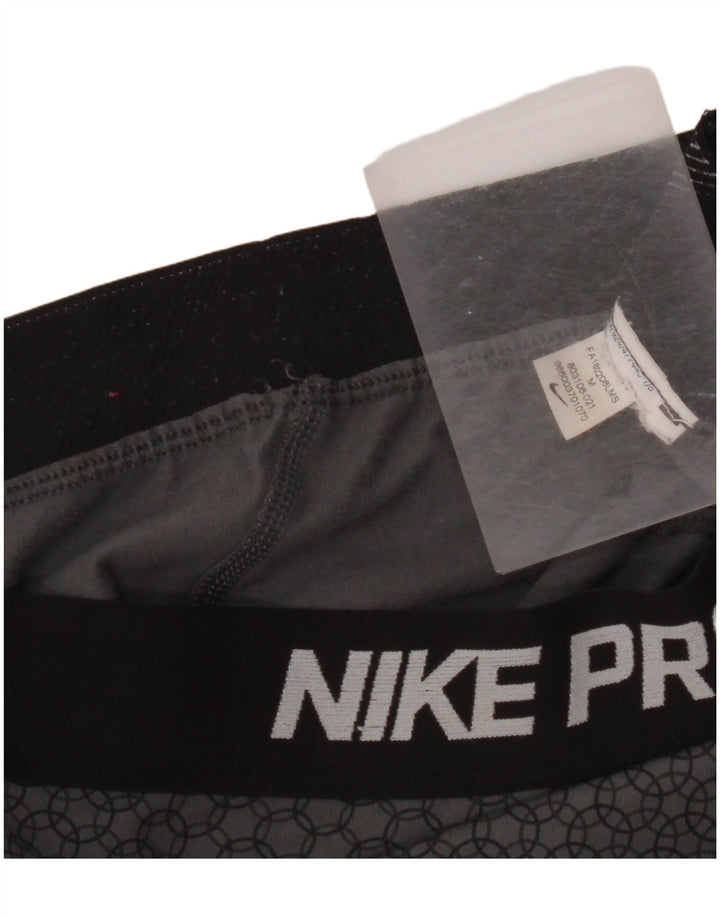 Leggings grafici pentru femei NIKE UK 12 Medium Gri Geometric
