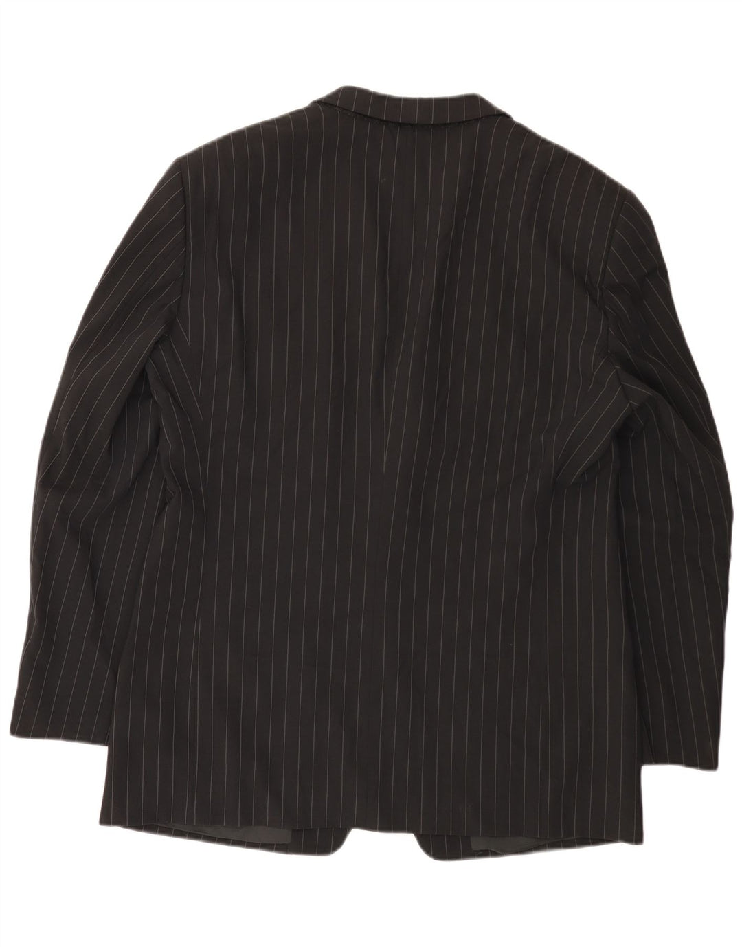 Blazer Armani Collezioni pentru bărbați, cu 3 nasturi, IT 52, mare, negru, cu dungi