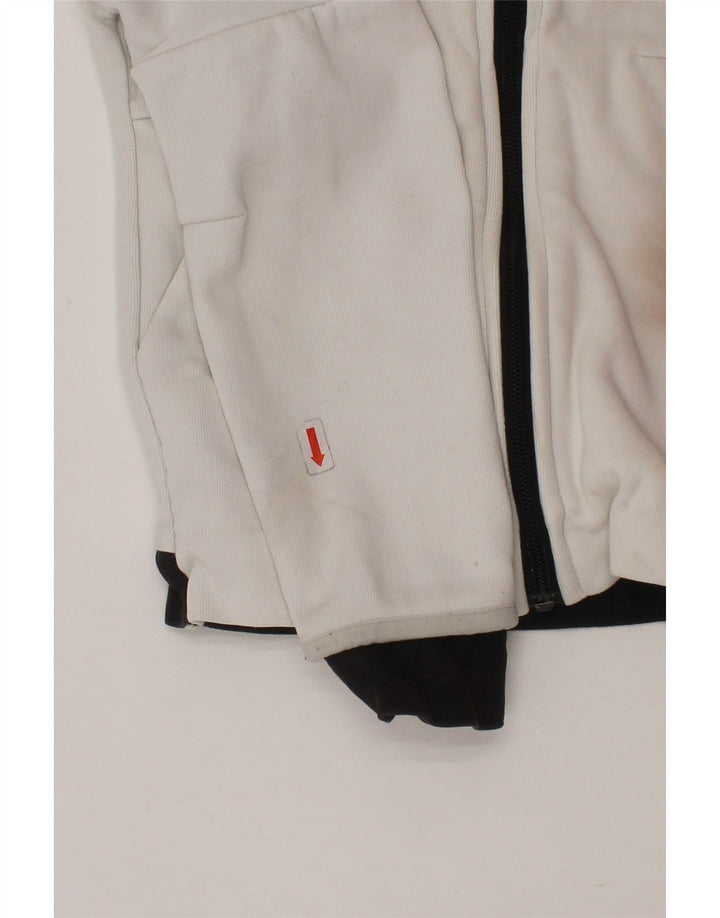 Pulover ADIDAS Star Wars pentru băieți, cu fermoar, 3-4 ani, alb, bloc de culoare