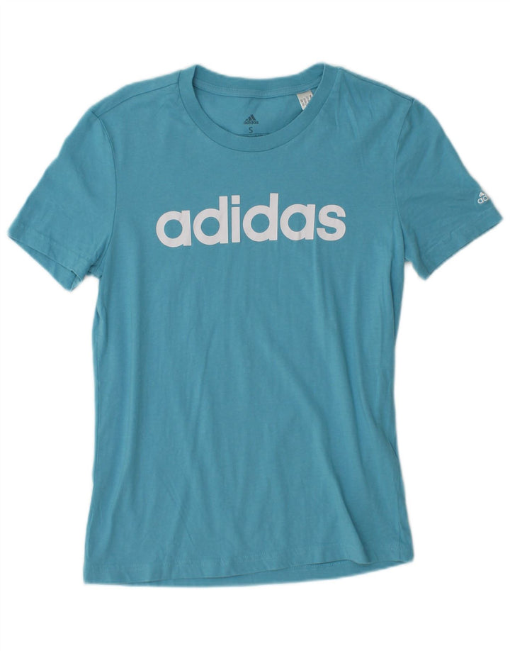 Tricou grafic Adidas pentru femei Top UK 8/10 Small Blue