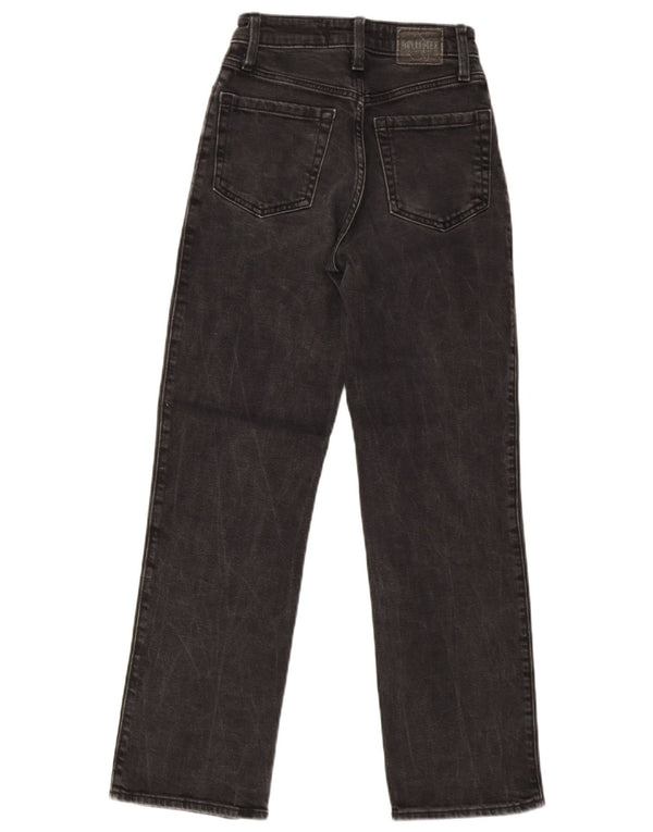 Blugi drepti Hollister Dad cu talie înaltă pentru femei US 00 2XS W23 L27 bumbac gri