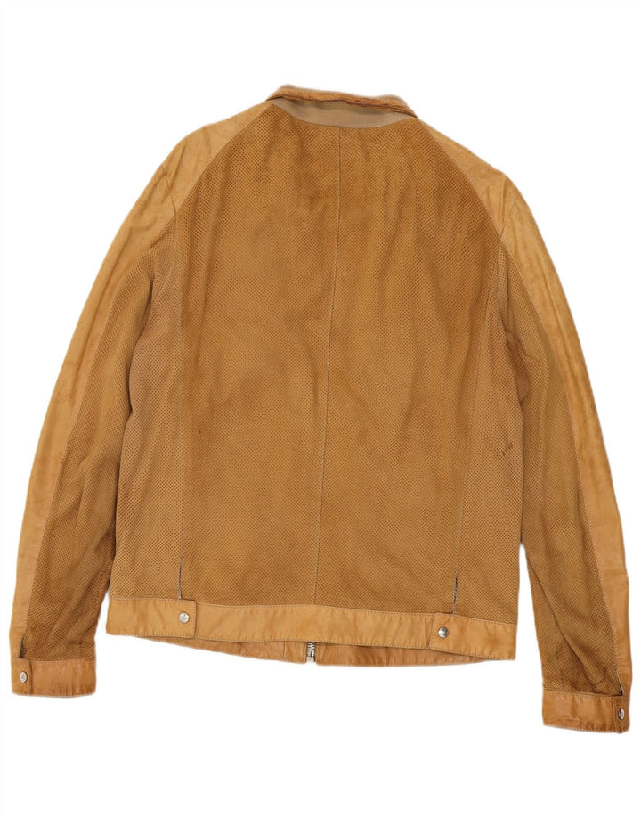Jachetă bărbătească din piele intoarsa AFG IT 50 Large Beige