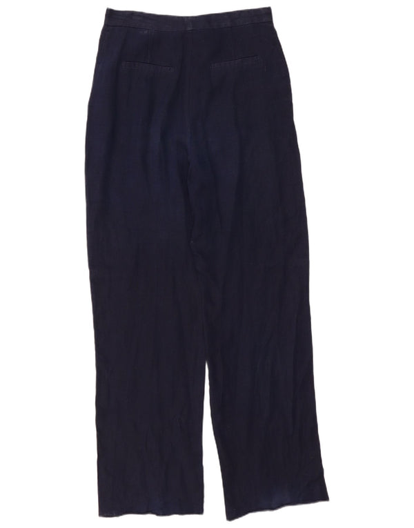 Pantaloni chino drepti pentru femei Zara Mediu L30 L31 Bleumarin