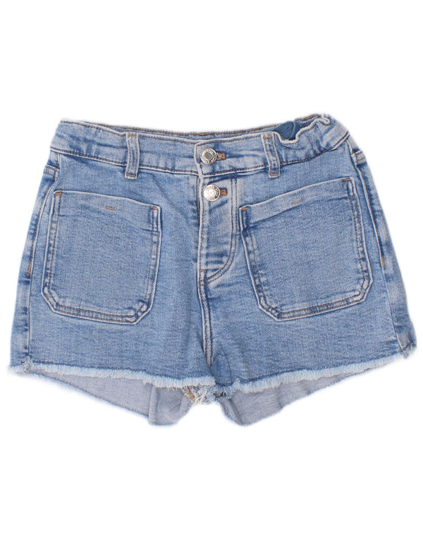 Pantaloni Scurt Denim Zara Fete 8-9 Ani W24 Bumbac Albastru