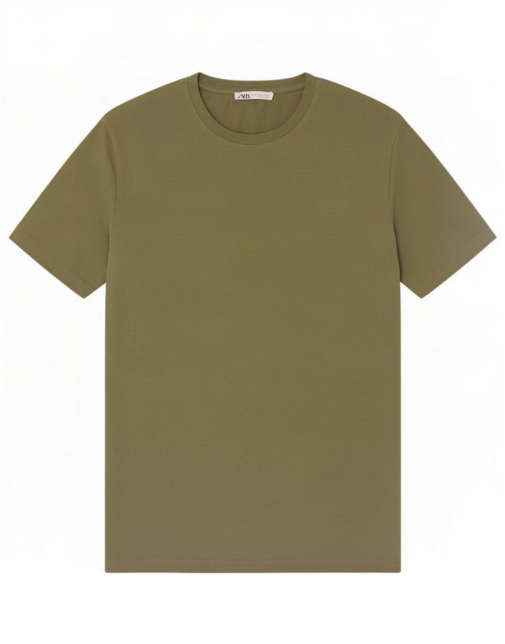 Tricou pentru bărbați Zara Top Mediu Kaki