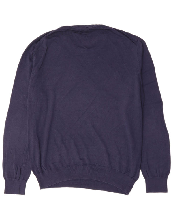 Îmbrăcăminte pentru echipaj Pulover cu gât crew pentru bărbați XL Bumbac bleumarin