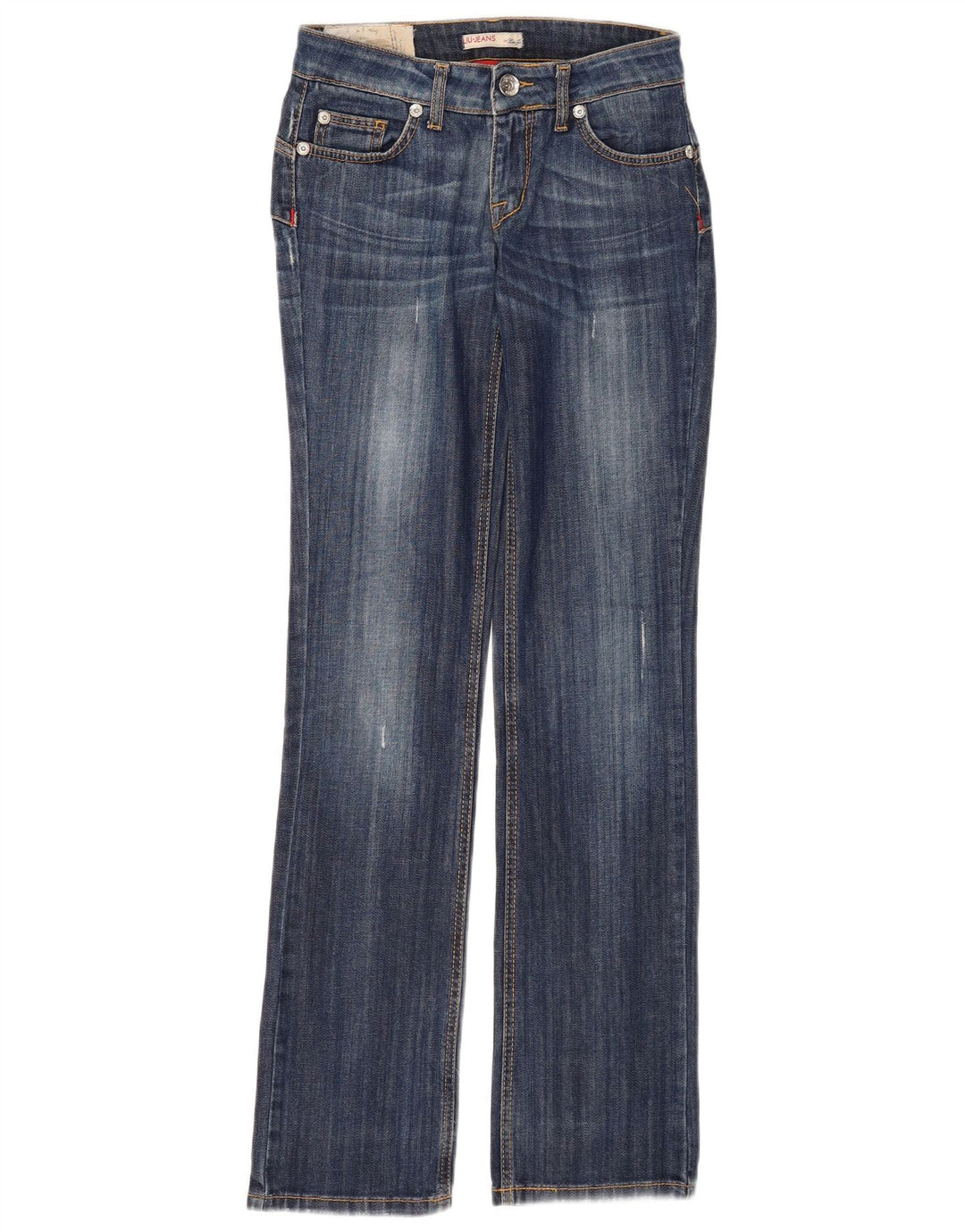 Liu Jo Blugi Bootcut Distressed Femei L28 L34 Bumbac Albastru