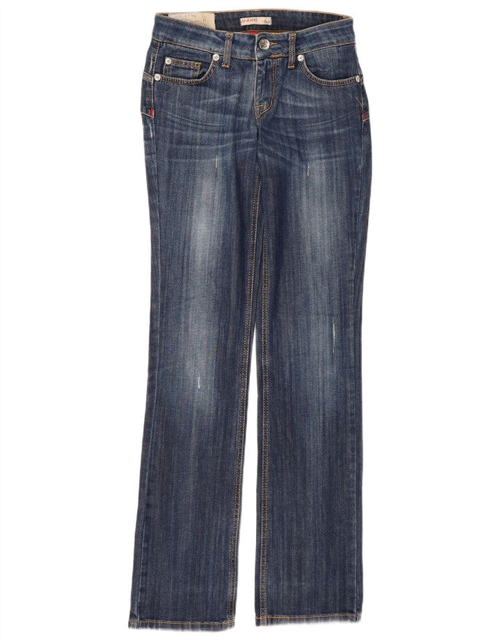 Liu Jo Blugi Bootcut Distressed Femei L28 L34 Bumbac Albastru