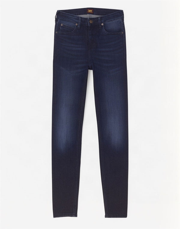 Blugi skinny Lee Malone pentru femei W26 L32 bumbac bleumarin