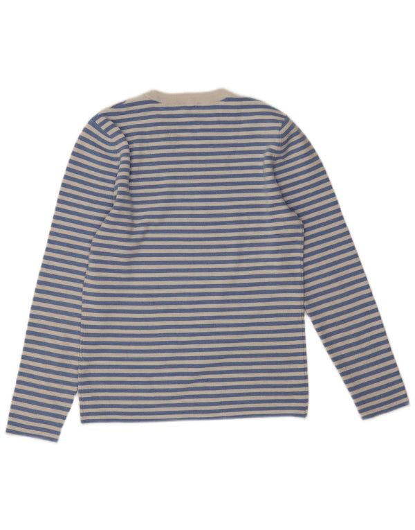 John Lewis Pulover pentru femei cu decolteu triplu UK 12 Medium Blue Dunge