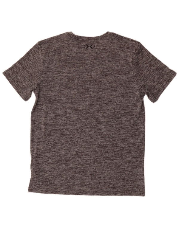 Tricou grafic Under Armour pentru băieți Heat Gear Top 13-14 ani XL, gri, pete