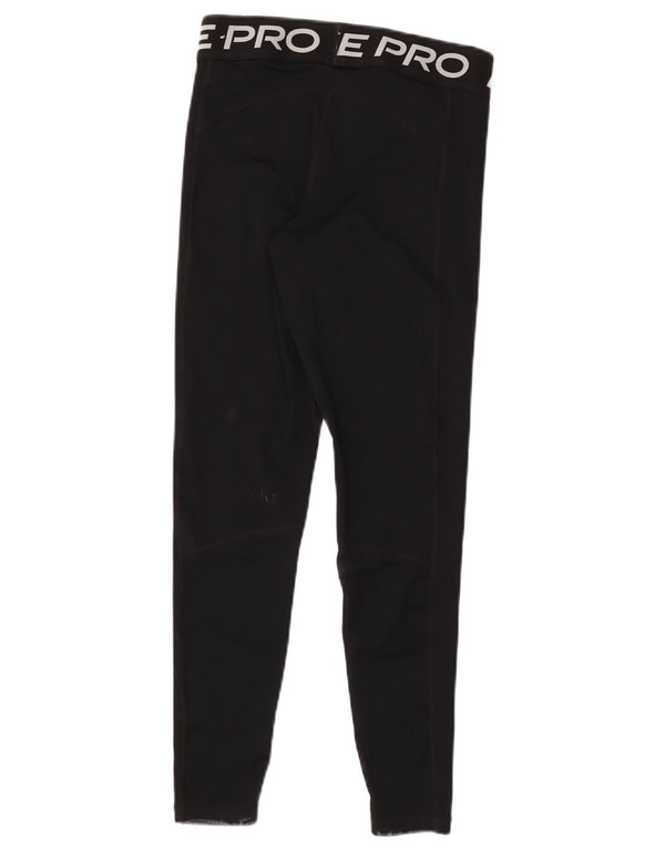 Leggings Nike Dri Fit Graphic pentru femei UK 12 Poliester mediu negru