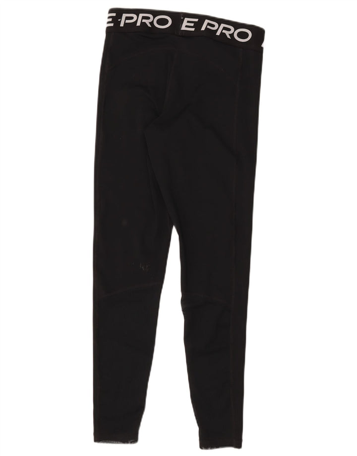 Leggings Nike Dri Fit Graphic pentru femei UK 12 Poliester mediu negru