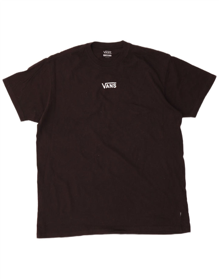 Tricou pentru bărbați Vans Top mare din bumbac negru