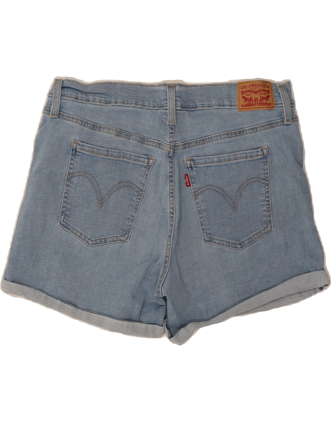 LEVI'S Womens Denim Shorts W32 Large Blue Cotton Vintage Levi's and Second-Hand Levi's from Messina Hembry 