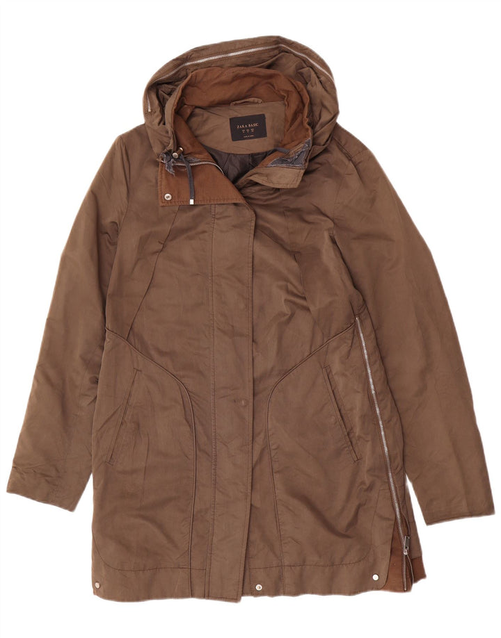 Jachetă parka pentru femei Zara UK 14 Maro Mediu Poliamidă
