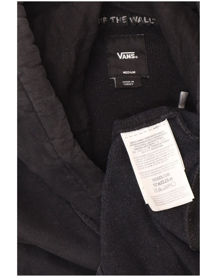 Pulover Vans pentru bărbați, bumbac mediu negru