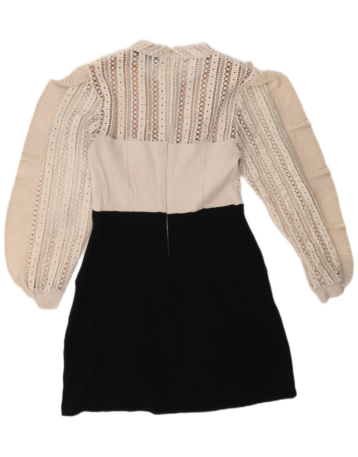Rochie A-Line pentru femei French Connection UK 12 Medium Black Colorblock