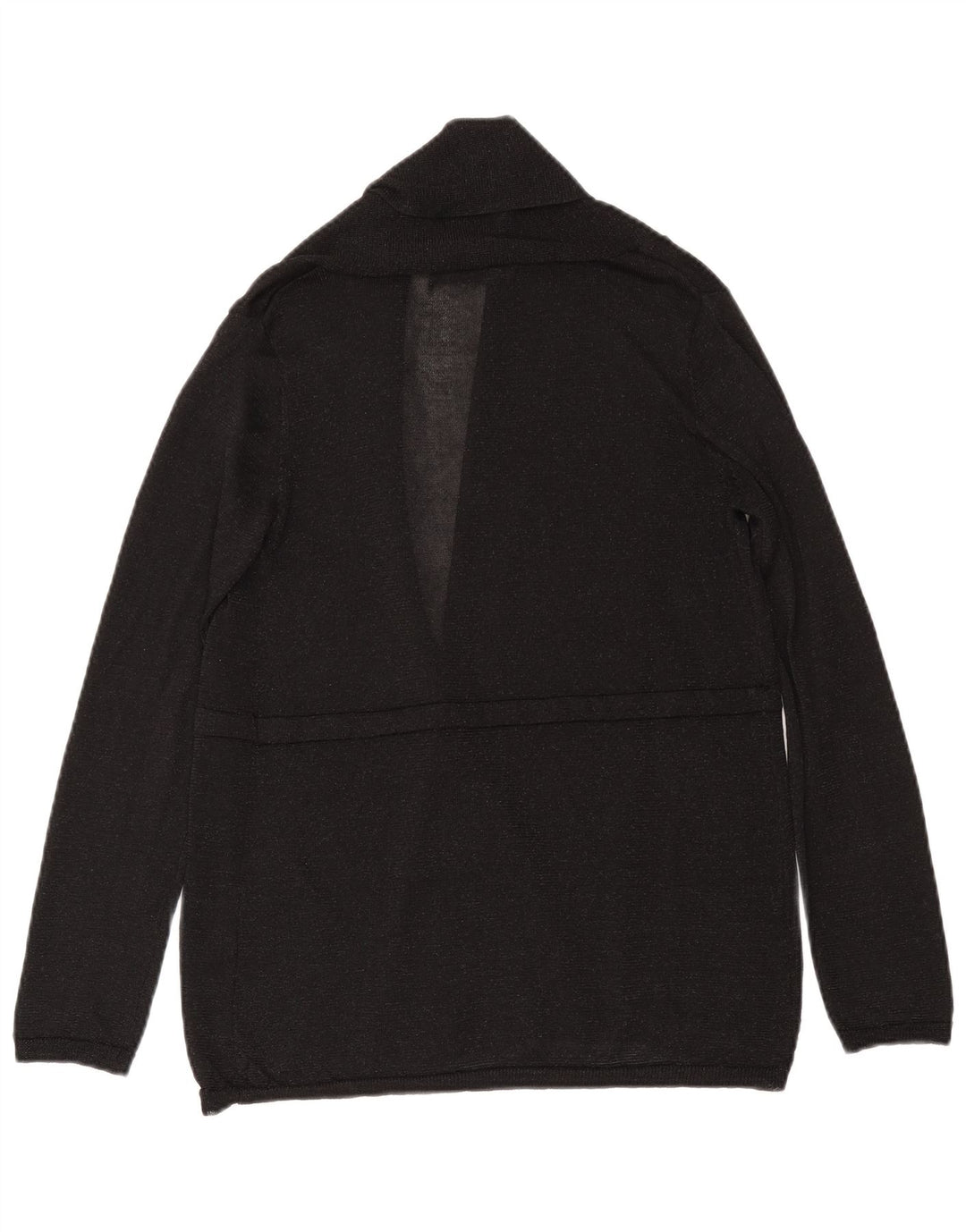Pulover cardigan deschis pentru femei Zara UK 12 Medium Black Viscose
