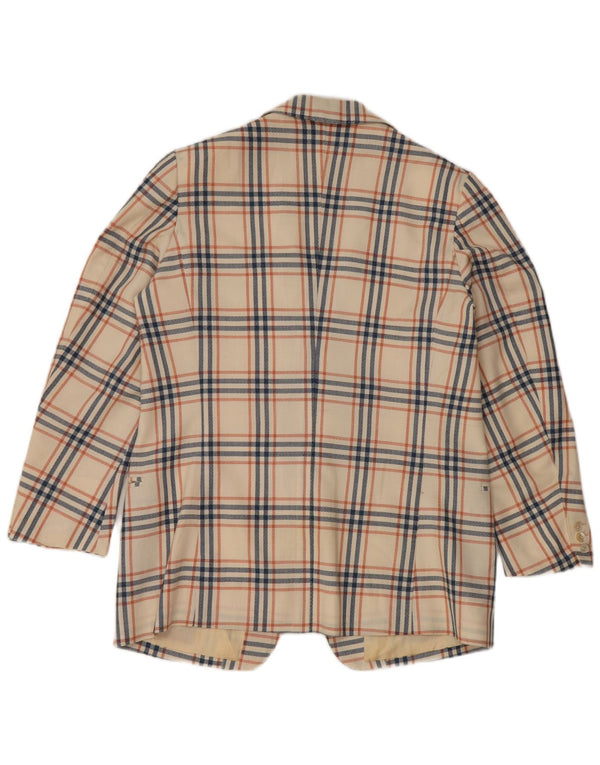 Jachetă vintage pentru bărbați cu 2 nasturi, UK 38, mediu alb negru