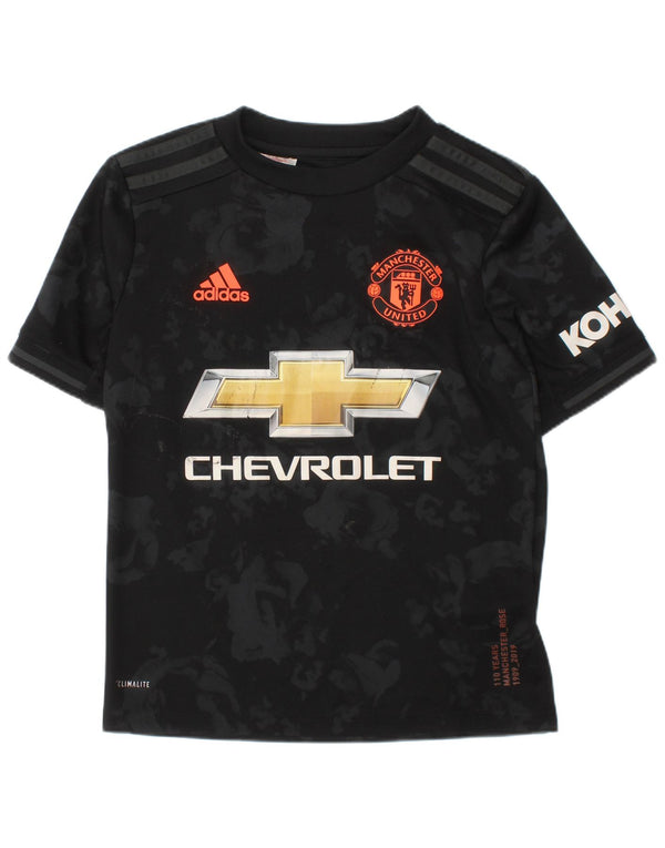 Tricou grafic Adidas pentru băieți Manchester United Top 7-8 ani XS negru