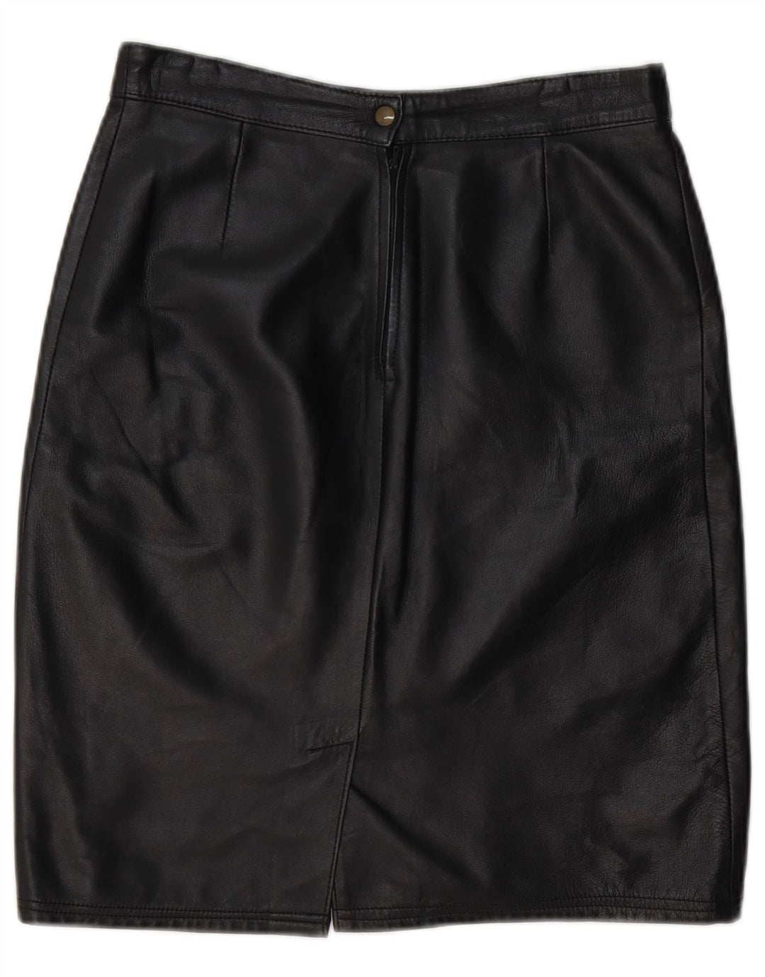 Fusta din piele pentru femei VINTAGE IT 44 Medium W28 Piele neagră