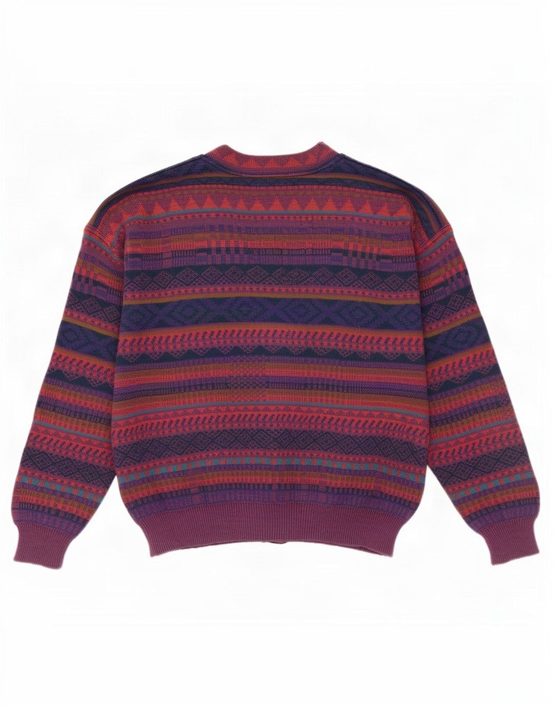 Pulover Cardigan Vintage pentru Barbati IT 50 Mediu Multicolor Geometric