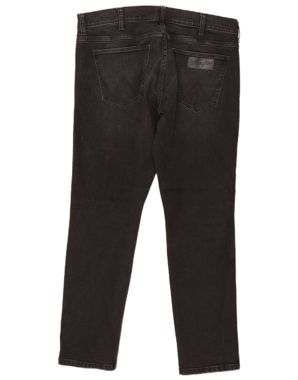 WRANGLER Blugi Larston Slim pentru bărbați W38 L32 bumbac negru