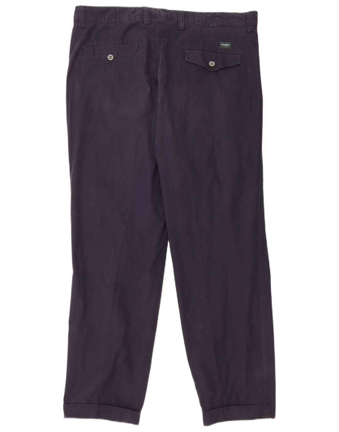 DOCKERS Pantaloni chino pentru bărbați, cu croială clasică, L36 L30, bumbac bleumarin