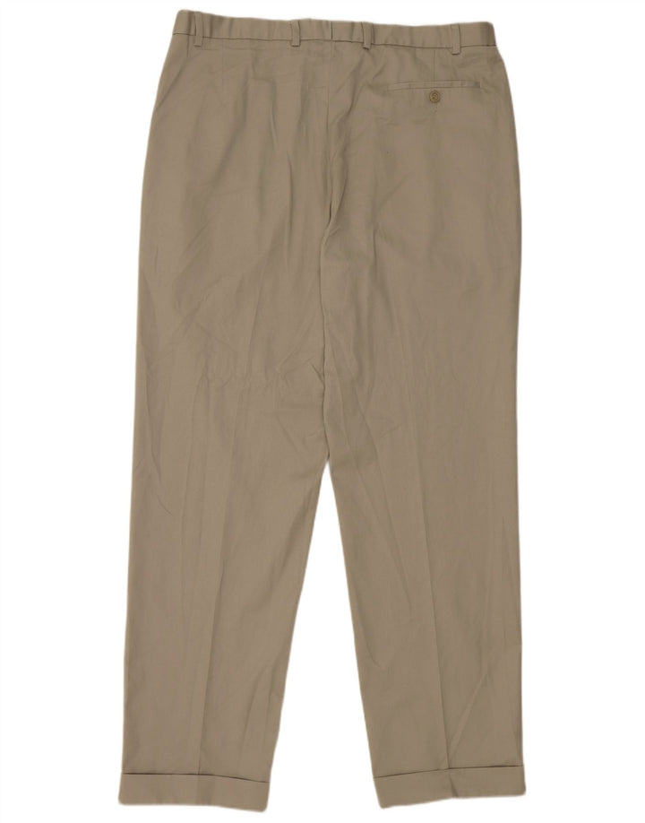 Pantaloni de costum pentru bărbați Marks & Spencer L38 L33 poliester bej