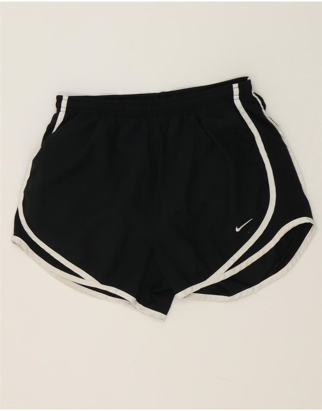Pantaloni scurți sport Nike Dri Fit pentru femei UK 8 Small Negru Poliester