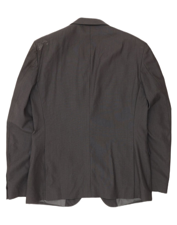 Jachetă Calvin Klein pentru bărbați cu 2 nasturi IT 52 XL Lână gri