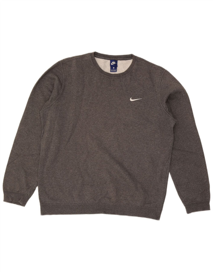 Hanorac pentru bărbați Nike Pulover mare, gri, bumbac