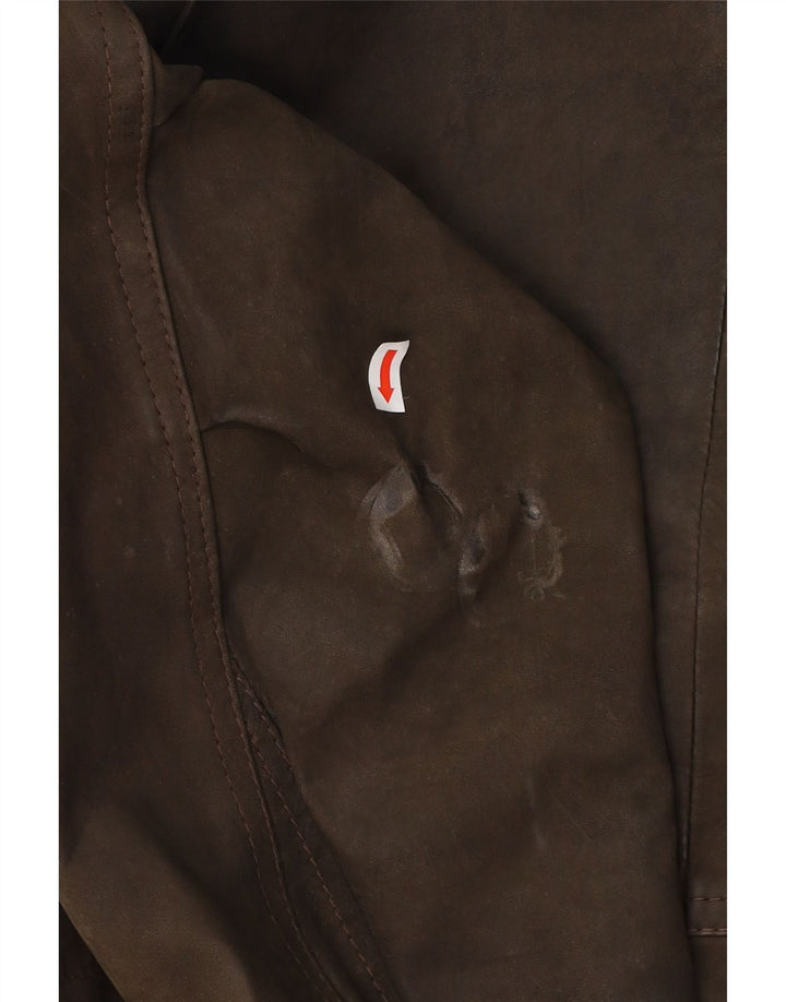 Jachetă de piele pentru bărbați VINTAGE IT 48 Maro Mediu