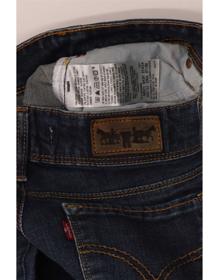 Blugi Levi's 571 Slim pentru femei W27 L29 Bumbac albastru