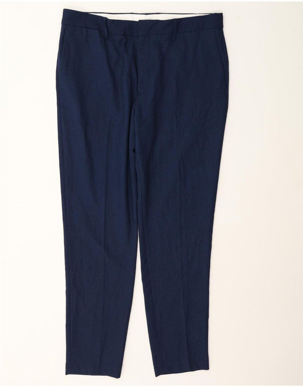 Pantaloni chino slim pentru bărbați Zara EU 46 XL W36 L30 bleumarin