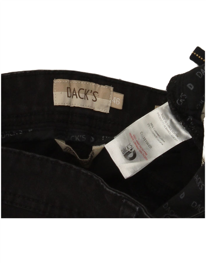 Dack's Blugi Drepți Slim Fit pentru bărbați IT 46 Small W30 L30 Bumbac negru