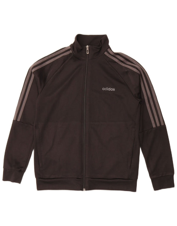 Adidas Boys Climalite Trening Top Jachetă 13-14 ani Poliester negru