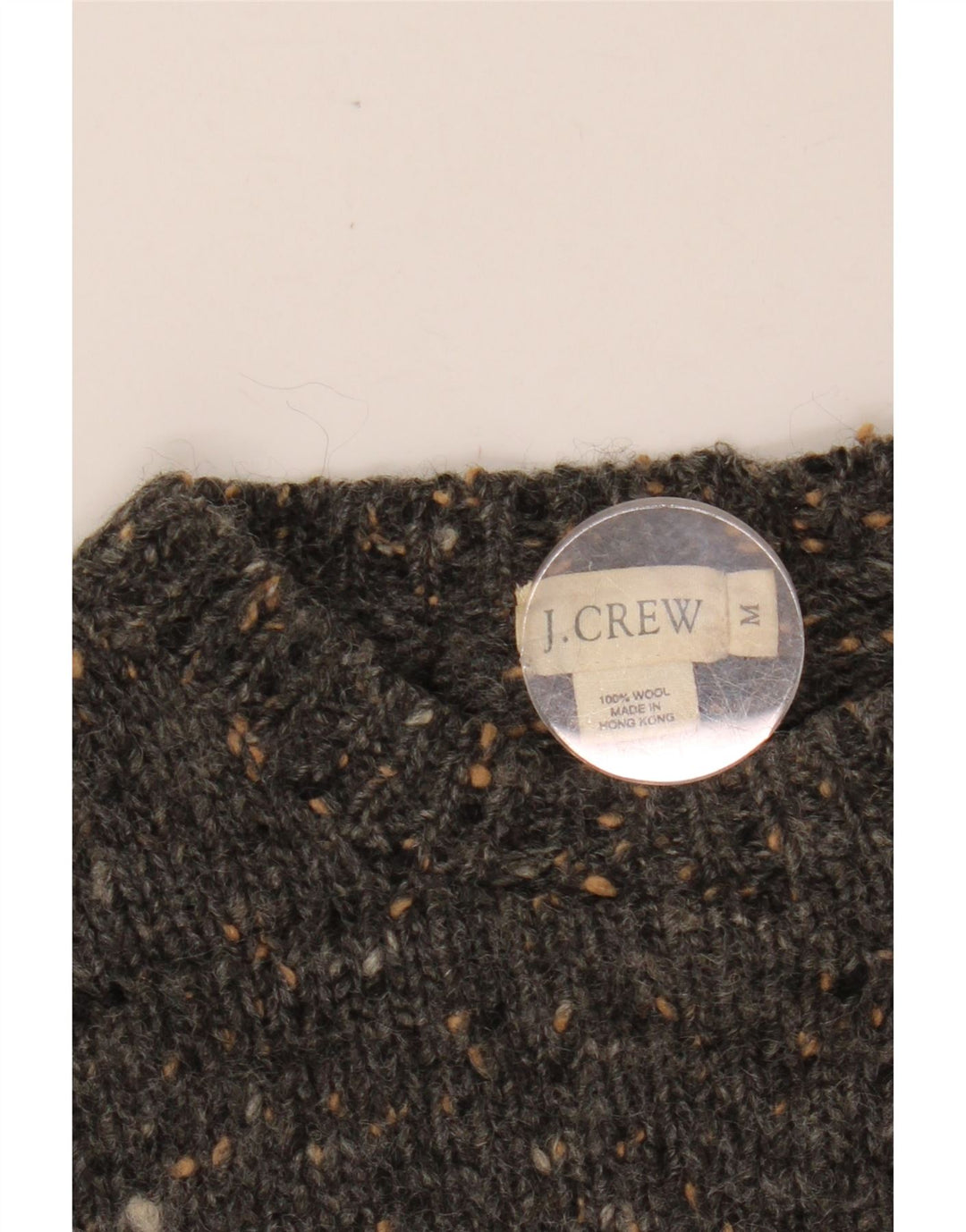 J. CREW Pulover pentru damă cu gât crew pulover UK 14 Medium Grey Flecked