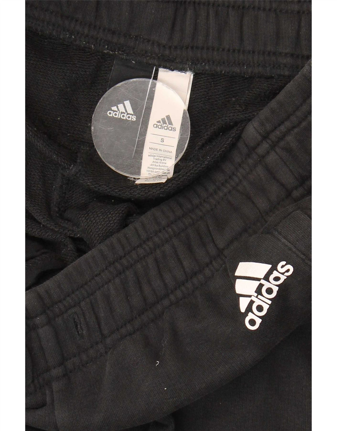 Pantaloni de trening Adidas pentru bărbați Pantaloni de jogging Mici Bumbac Negru
