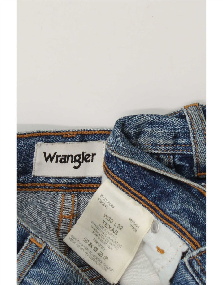Blugi drepte pentru bărbați Wrangler Texas W30 L28 Bumbac albastru