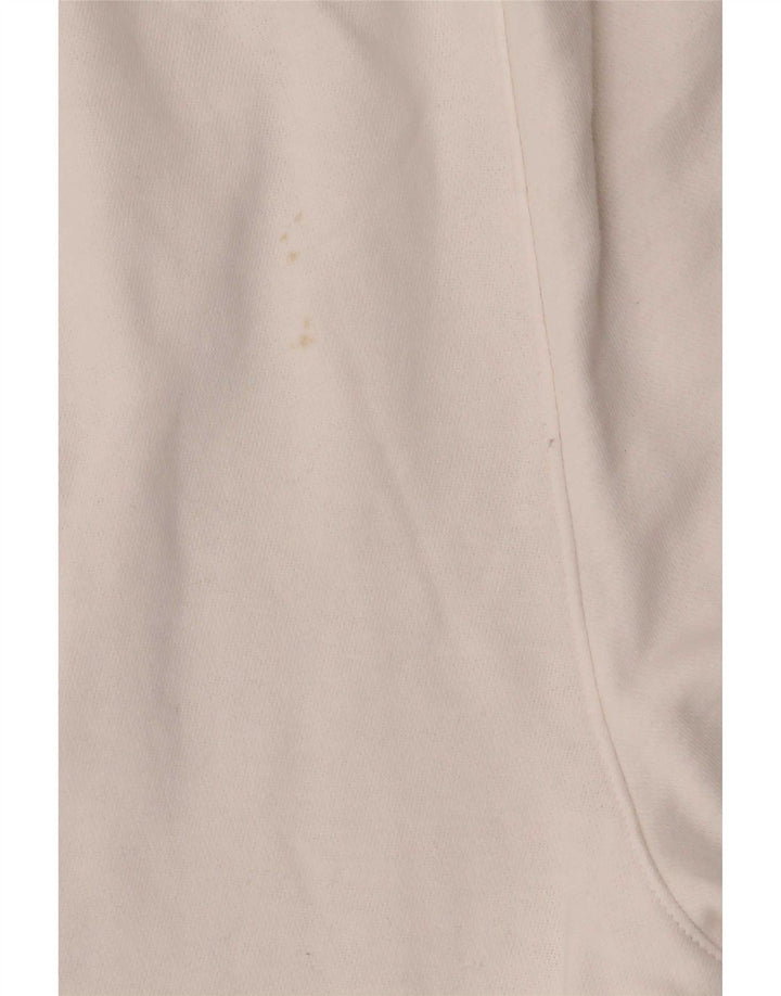 Pantaloni scurți sport grafic Nike pentru bărbați, bumbac color bloc alb mediu