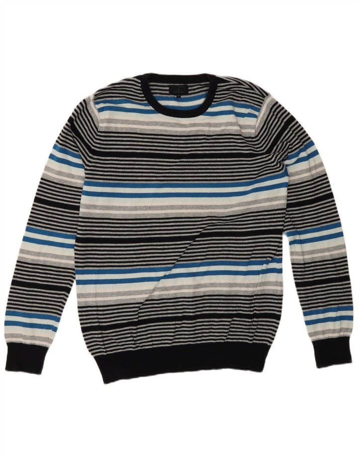 Pulover Jack & Jones pentru bărbați, cu gât crew, cu dungi medii, multicolore