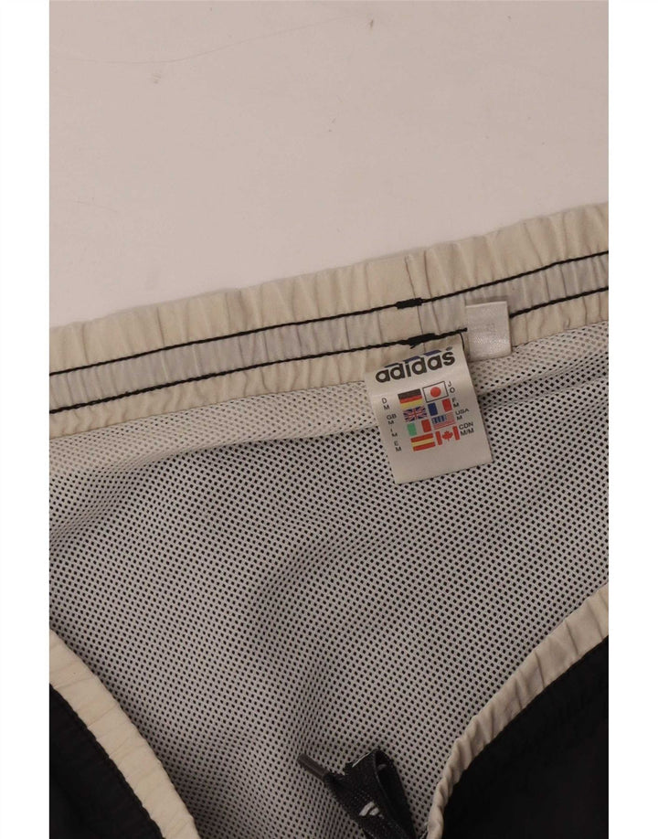 Pantaloni scurți de înot Adidas pentru bărbați, poliester mediu negru