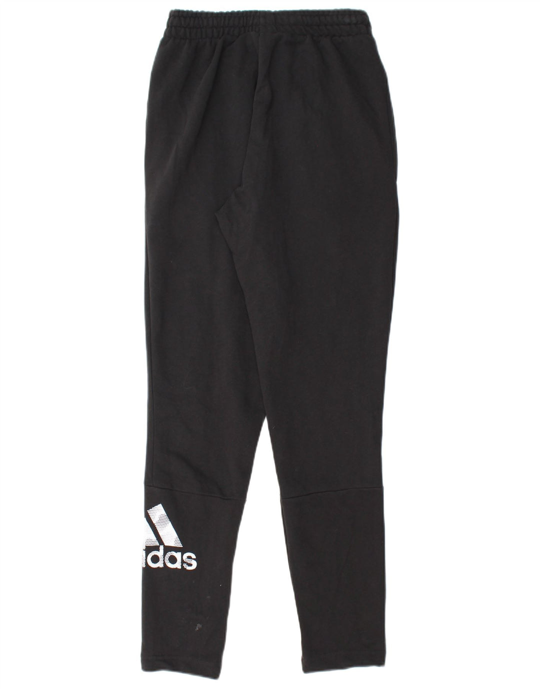ADIDAS Mens Graphic Tracksuit Trousers Small  Black Cotton